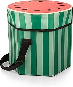 ONIVA - a Picnic Time Brand Bongo Insulated Collapsible Cooler, Sliced Watermelon Pattern