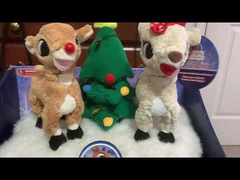 Gemmy animated Rudolph and Clarice scene