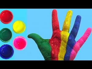 Learn Colors for Children Body Paint Finger Family Song Nursery Rhymes Learning Video