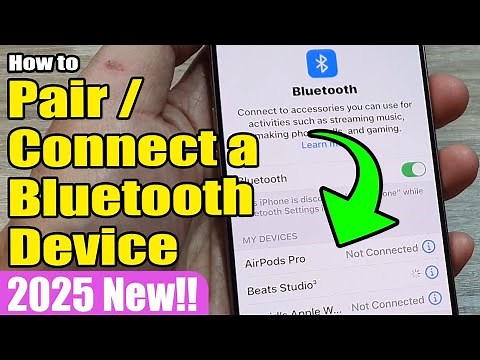 🔗 How to Pair/Connect a Bluetooth Device on iPhone 16/16 Pro Max 🔧📱 | iOS 18 Guide