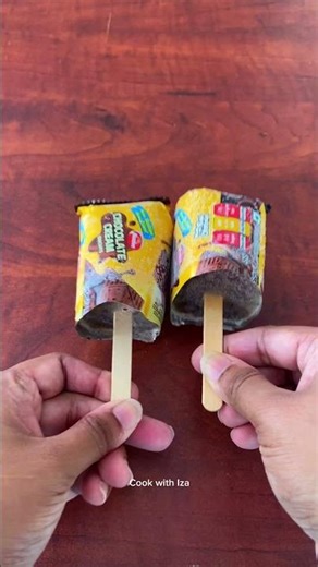 Chocolate Ice Cream | Easy Method 🍭🍫 #shorts #viral #chocolate #biscuit #fypシ #icecream #fyp