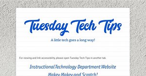 Tuesday Tech Tips