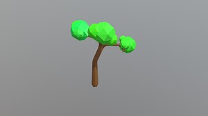 Another Simple Low Poly Tree - 3D model by ItzColour