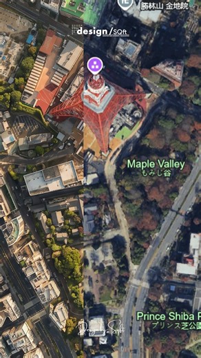 Google Maps Meets AI: Creating a Photorealistic Drone View | Design By SQFT #tokyotower