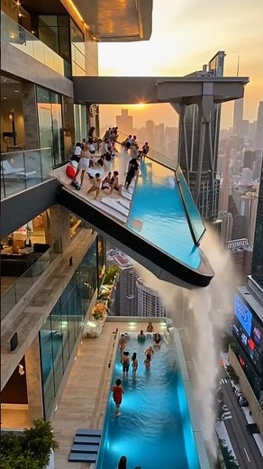 POOL COLLAPSE From 50 Floors Up — Structural Disaster Caught LIVE #infinitypoolfail #building