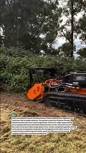 Remote Control Forestry Mulcher Clearing Trees Fast! #forestry #heavyequipment #landclearing