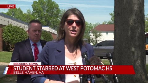 WATCH: Fairfax County police, school staff hold press conference after stabbing at high school