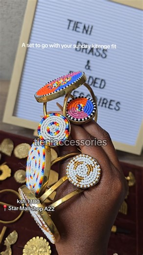 Custom Beaded Jewelry Sets for Kitenge Outfits