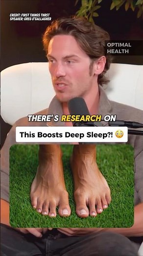 Put Your Feet on Grass for Better Sleep?! 🌿😴