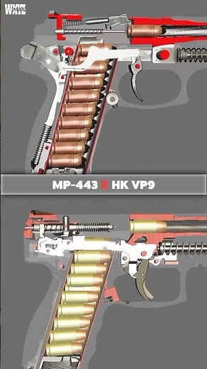 Russian HAMMER vs. German STRIKER: MP-443 vs. HK VP9 Animated!
