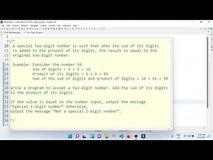 Special Two Digit Number | Program for Special 2-Digits Number