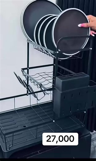 Stylish 27,000-Step Three-Tier Plate Rack Design