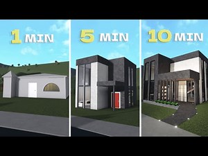 building a BLOXBURG house in 1 minute, 5 minutes and 10 minutes | roblox