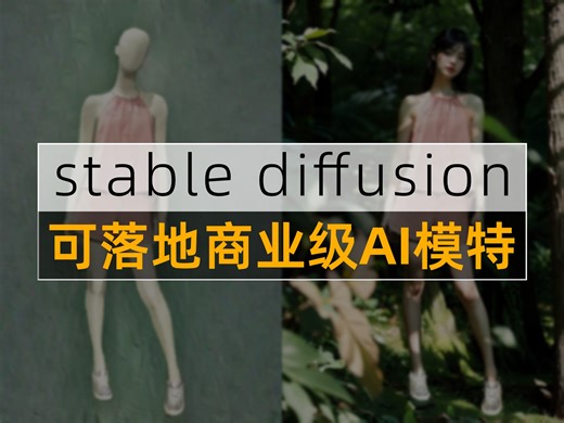 可落地商业级AI模特，做电商再也不用请模特了！