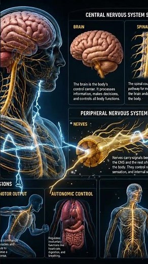 The Human Nervous System Explained in 3D How Your Brain, Spinal Cord&Nerves Control Your Entire Body