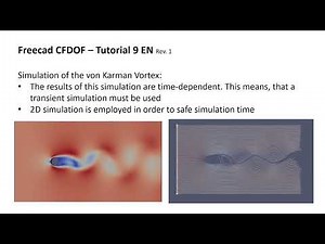 Freecad CfdOF Tutorial #9: von Karman Vortex
