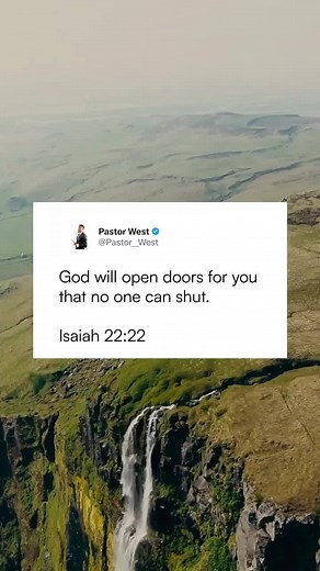 God Will Open Doors for You - Isaiah 22:22 Bible Verse Encouragement