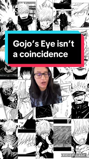 Replying to @Spyro maybe gege just hates drawing Gojo’s one eye specifically and no one elses. I’m sure its all a coincidence. #jjk #jjkmanga #mangatok #jujutsukaisen #gojo