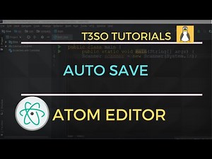 How to Auto save in Atom Editor