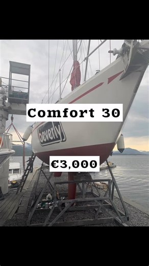 Andrey Koots | Yachting Expert (HTB Yachting) on Instagram: "Comfort 30 – 30 ft (9.14 m) Solid Swedish classic from 1979 — a great low-cost project boat for someone handy. Price 35,000 NOK (~€3,000). Key Specs • Length: 30 ft (9.14 m) • Beam: ~2.95 m • Draft: ~1.55 m (typical for Comfort 30) • Berths: 5 • Engine: Yanmar 2GM20, 16 hp • Fuel: Diesel • Location: Volda sentrumshavna Condition Owned since 2020 and used as accommodation and for local cruising. Has not been properly maintained recently