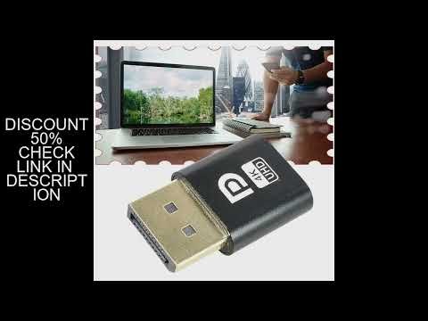4K Displayport Dummy Plug - DP Virtual Display Adapter - EDID Headless Emulator - Ghost Plug for PC