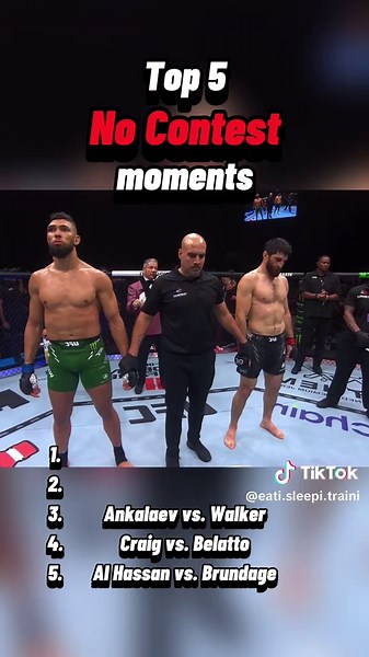 Top 5 no contest fights! #nocontest #ufc #mma