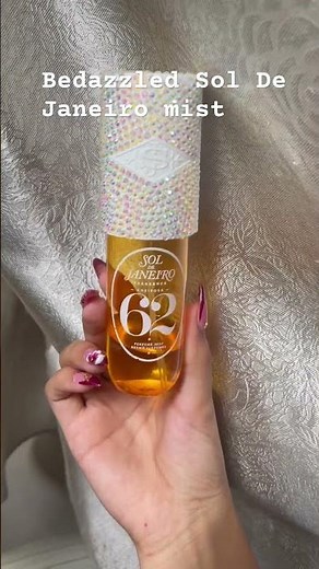 Bedazzled Sol De Janeiro mist #bedazzling #rhinestones #soldejaneiro #diy