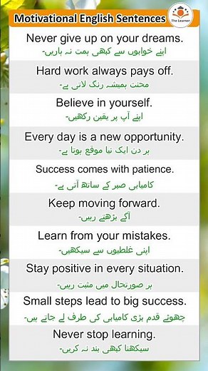 Boost Your Day: Powerful English Sentences for Motivation! #StayMotivated