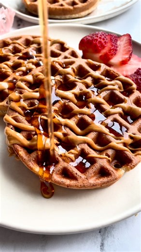 7.4K views · 38 reactions | These easy, high protein waffles are fluffy on the inside, crisp on the outside, and packed with over 50 grams of protein in the full recipe. They’re so delicious you’ll never make waffles any other way again! https://www.eatingbirdfood.com/protein-waffles/ | Eating Bird Food | Facebook