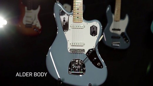 An exquisite exercise in chrome, plastic and wood—the Fender American Professional Jaguar guitar’s delightfully off-kilter aesthetics and unique sound made it a darling of underground artists from the ‘70s to today. See all of our new from NAMM Show products at http://bit.ly/GCNewFromNAMM17 | Guitar Center