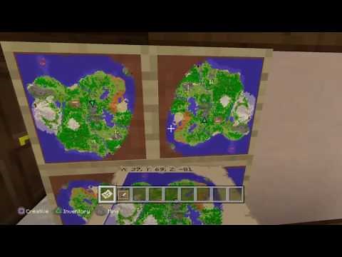 Minecraft (HOW TO PUT A MAP ON A WALL)