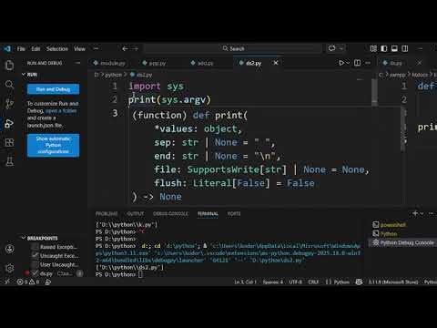 sys module command prompt in python