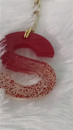DIY Resin Letter Keychain | So Relaxing ✨