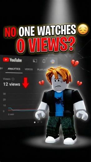 I Feel invisible...My Roblox Videos Get low Views💔 #roblox #shorts