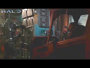 Master Chief VS Forklift in Halo... Literally (Halo Meme)