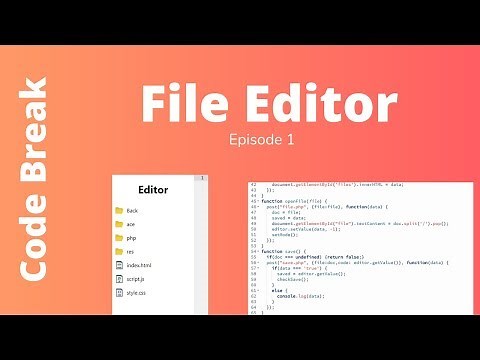 Creating a File Editor with PHP Ep. 1