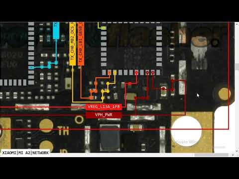 XIAOMI MI A2 Network Problem Ic No Service Emargency Call Problem Hardware Solution #borneoschematic