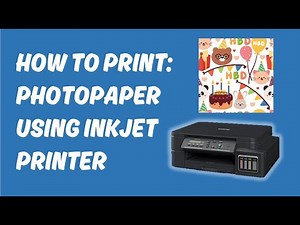 HOW TO PRINT? PHOTOPAPER USING INKJET PRINTER (BROTHER DCP-T510W) WATERPROOF?