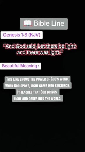 Genesis 1:3 Explained | One Bible Line #shorts