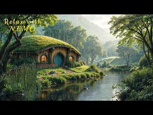 Summer Rain in the Shire / Cozy Hobbit Home Ambience / Relaxing Rain, River & Birds Sounds for Sleep