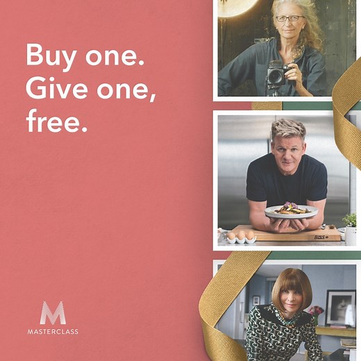 The MasterClass 2-for-1 deal is here for the holidays. Give an annual All-Access Pass and get one, free. Holiday offer ends soon. | MasterClass