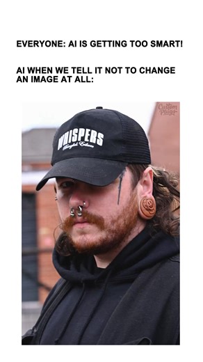 17K views · 28 reactions | Maybe AI still has a way to go yet  - We asked it to not change a single thing about an image 100 times in a row and it's safe to say...it failed the assignment! - I guess tattoos, plugs and piercings just don't exist. Gonna have to tell my uncle (Bill Gates) just how stupid his AI is over on Xbox live tonight whilst we talk about Chicken Jockeys. - #ai #menwithtattoos #altguy #chatgpt | Custom Plugs | Facebook