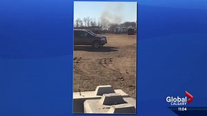 Man killed in tanker explosion near Red Deer, Alberta