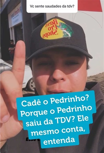 Cadê o Pedrinho? Entenda por que Pedrinho saiu da TDV