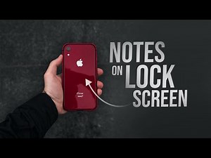 How to Add Notes on iPhone Lock Screen (tutorial)