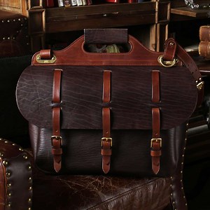 American Buffalo Saddlebag Briefcase Bag | Col. Littleton