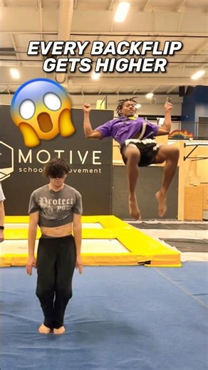 EVERY BACKFLIP GETS HIGHER 😱