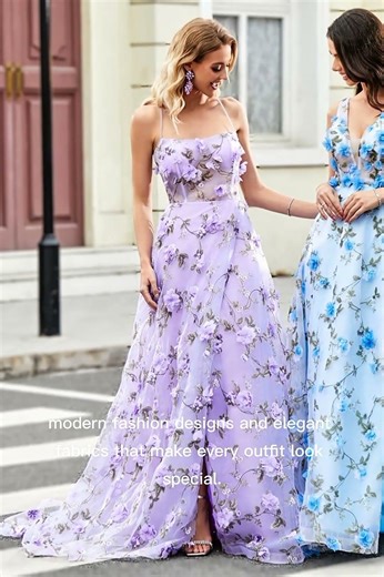 Beautiful Flower Prom Dress Design 2026 | Elegant Girls Party Fashion Ideas