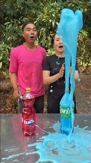 Sprite VS mentos, Fanta VS mentos