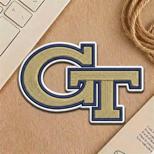 Georgia Tech Yellow Jackets Logo Embroidery Patch Buzz Mascot Gold White Navy Sew on Iron on Hook Loop Badge - Etsy